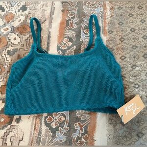 Kona Sol Textured Bikini Top